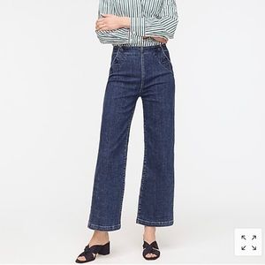 Jcrew Slim wide-leg jean with sailor buttons
